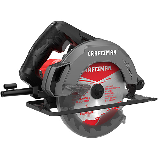 Circular Saw - 7 1/4" Blade with 18 Teeth - 13 A - Black/Red - Each