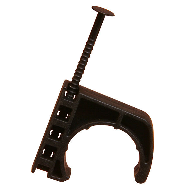 1/2" Black Plastic J-Strap - Each