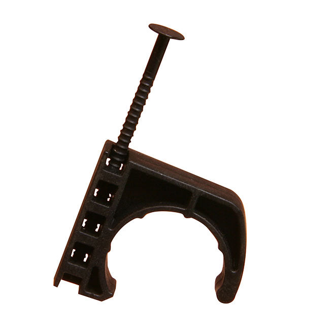 3/4" Black Plastic J-Strap - Each