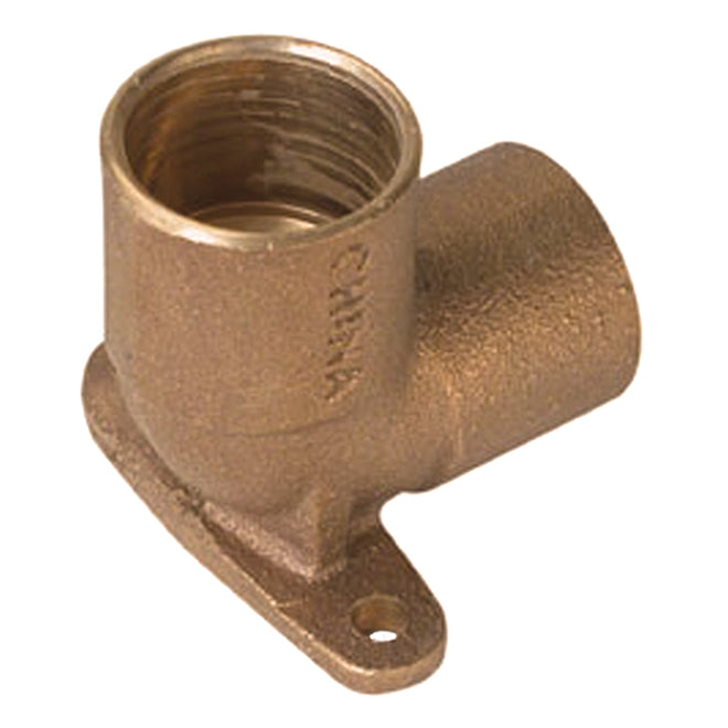 Bow 90-degree Drop Ear Copper Elbow - 1/2-in diameter -