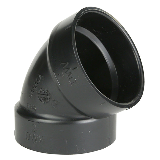 IPEX 2-in Black ABS 60° Hub Elbow -