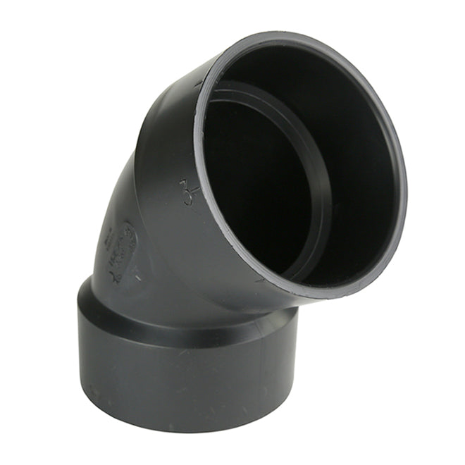 IPEX 3-in Black ABS 60° Hub Elbow -