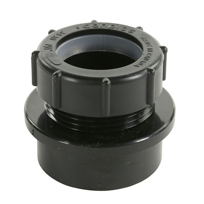 IPEX 1.5 x 1.25-in Black ABS-DWV Spigot Trap Adapter -
