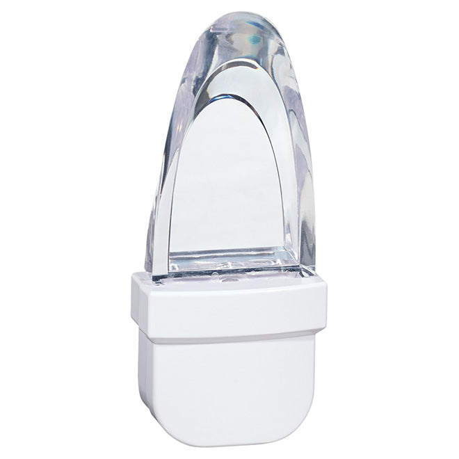 Globe Electric Always-On Prism LED Nigh Light - Colour-Changing - Plug-In - White-