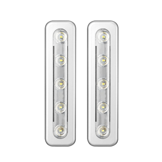 Globe 2-Pack LED Under-Cabinet Night Lights - LED - 7-in-
