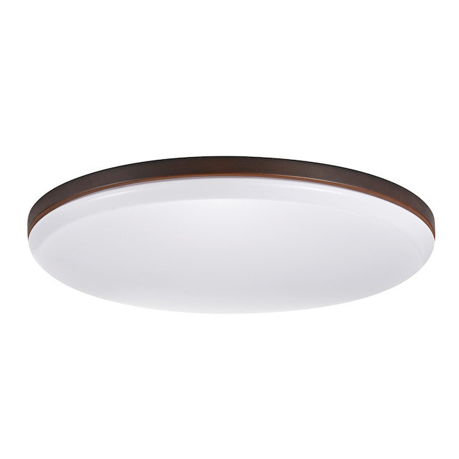 Globe Electric 14-in LED Semi-Flush Mount - Dark Bronze-