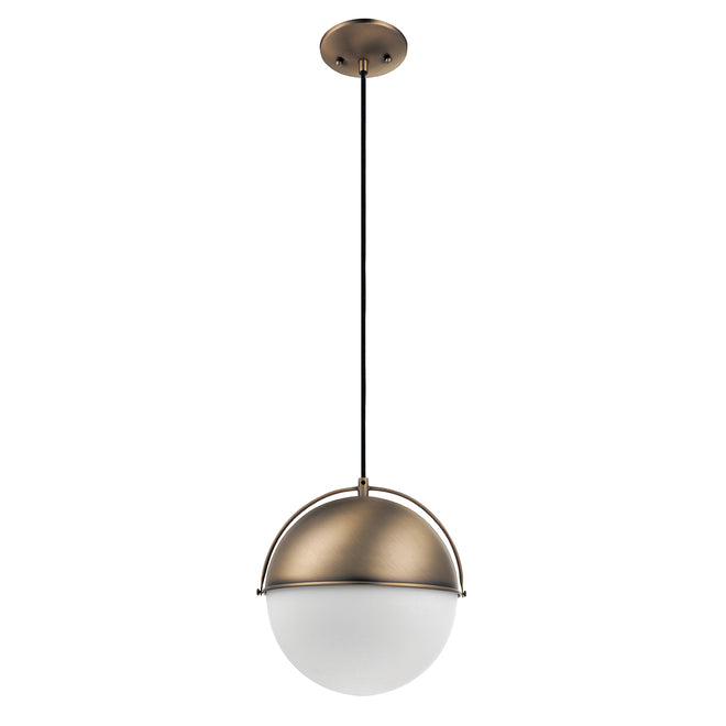 Globe Electric York 2-in-1 Pendant Light - 1 Light - Metal and Glass - Matte Gold-