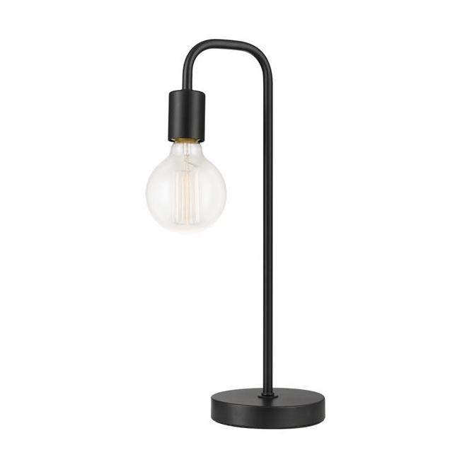 Globe Electric Holden Table Lamp - 18-in - Metal - Satin Black-