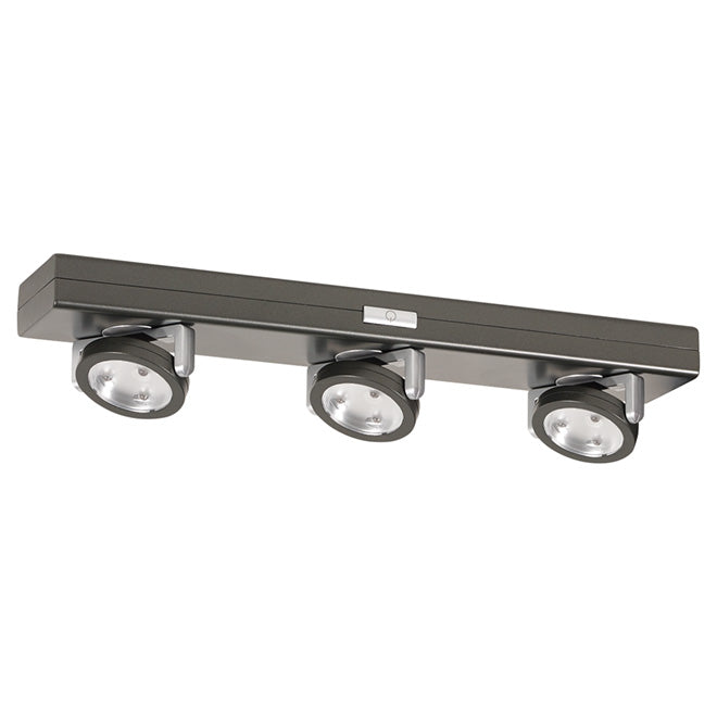 Globe Electric 3-Light Under-Cabinet LED Light with a Silver Finish-
