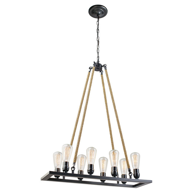 Globe Maya - Vintage 8-Light Chandelier-