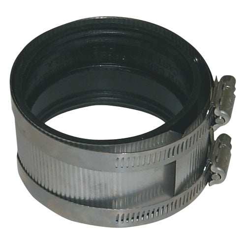 Aqua-Dynamic 1 1/2-in Mechanical Joint Coupling - Elastomeric Gasket - Stainless Steel Shield and Clamp - Each