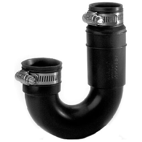 Aqua-Dynamic Flexible Drain Trap 300 Series Stainless Steel Band Assembly - Rustproof - PVC - 1 1/4-in L x 1 1/2-in dia - Each