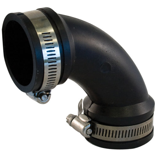 Aqua-Dynamic 90° Flexible Elbow 300 Series Stainless Steel Band Assembly - PVC - Rustproof - 3-in L x 1 1/2-in dia - Each