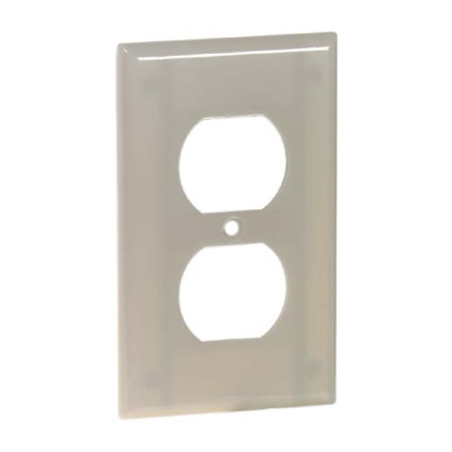 Eaton Standard Duplex Wall Plate - Ivory Plastic - 10 Per Pack - 2 3/4-in W x 4 1/2-in H-