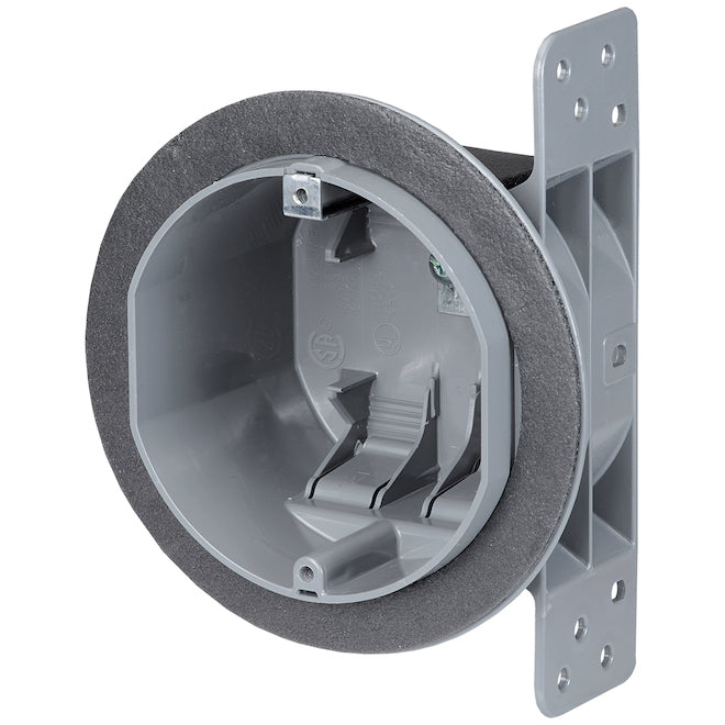 Nutek Round Junction Box for Ceilings - 5 1/2" - Grey-Each