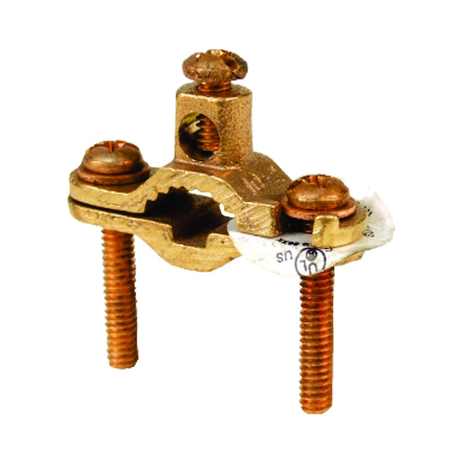 Ground Rod Clamp - Brass - 1/2" to 1"-Each