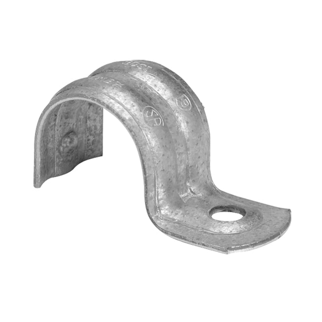 EMT Straps - Galvanized Steel - 1-Hole - 1 1/4" - 4/Pk-Each
