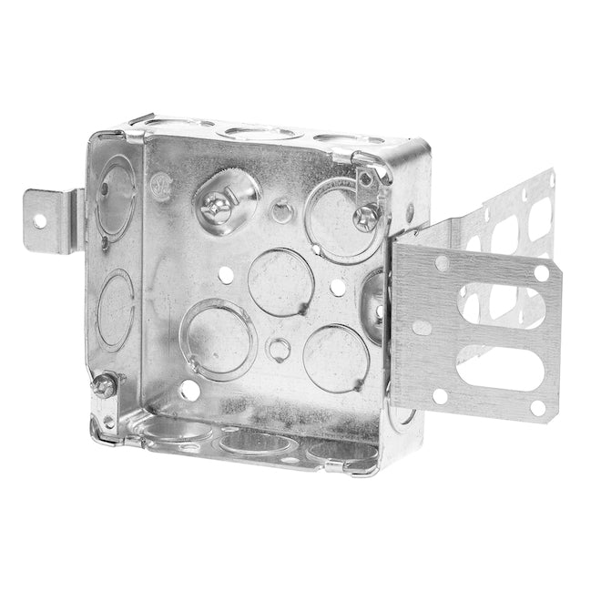 Iberville Square Box - Concentric Knockouts - Wraparound Bracket - 4-in x 4-in x 1-1/2-in-Each