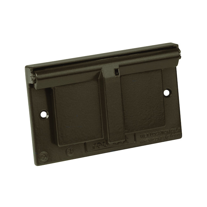 "GFCI" Horizontal Outlet Cover - Bronze-Each