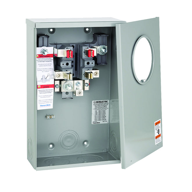 Microlectric 200A 600V 4-Jaw Ontario Meter Socket for Underground Installations-Each