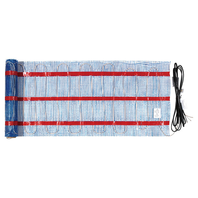 EasyHeat Warm Tiles Floor Warming Mat Kit - Self-Adhesive - Copper and PVC - 8.67-ft x 20-in-Each