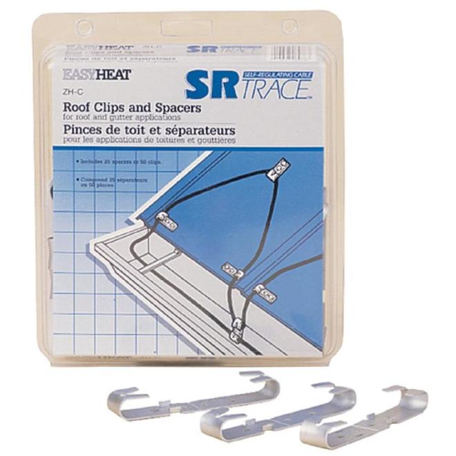 Easyheat Roof Heating Cable Clips and Spacers - Pack of 25-Each