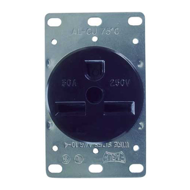 Cooper Industries Power Receptacle - 3 Grounding Wires - 30-amp - 250-volt-