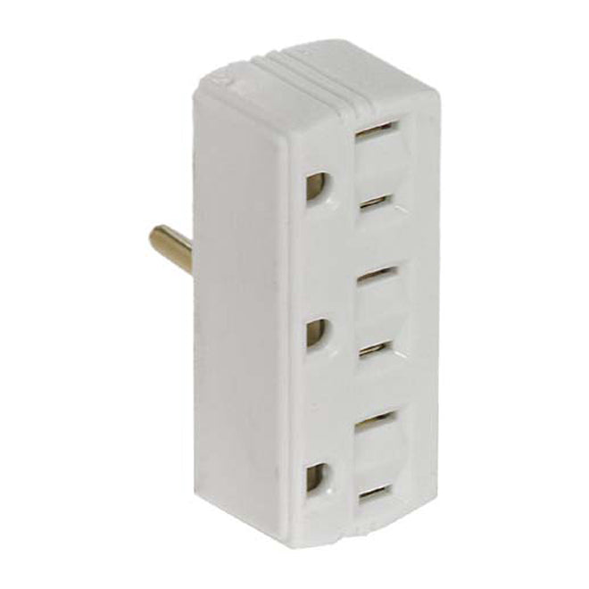Cooper Receptacle - Three Outlet Tap - Thermoplastic - 125-Volt - 15-Amp-Each