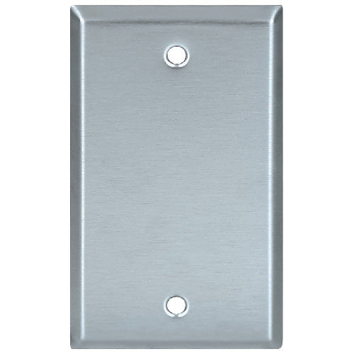 Blank Wall Plate - 1-Gang - Stainless Steel-
