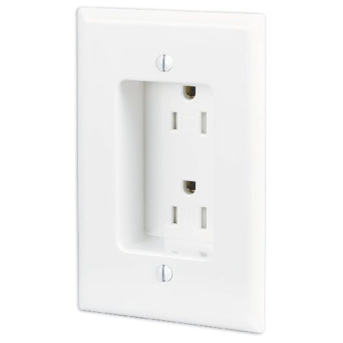 Eaton Recessed Tamper Resistant Outlet - Decorator - 15 A - 125-Volt-