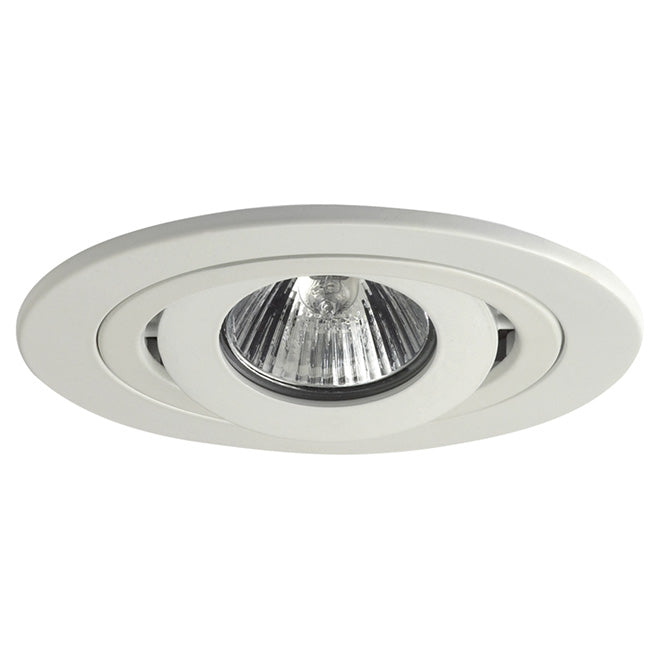 Halo Adjustable Recessed Trim - 50 W - GU10 - 4-in - White Satin-