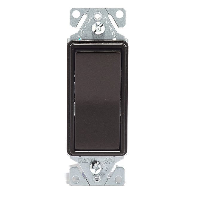 Single Pole Decorator Switch - 15 A - 120 V - Bronze-Each