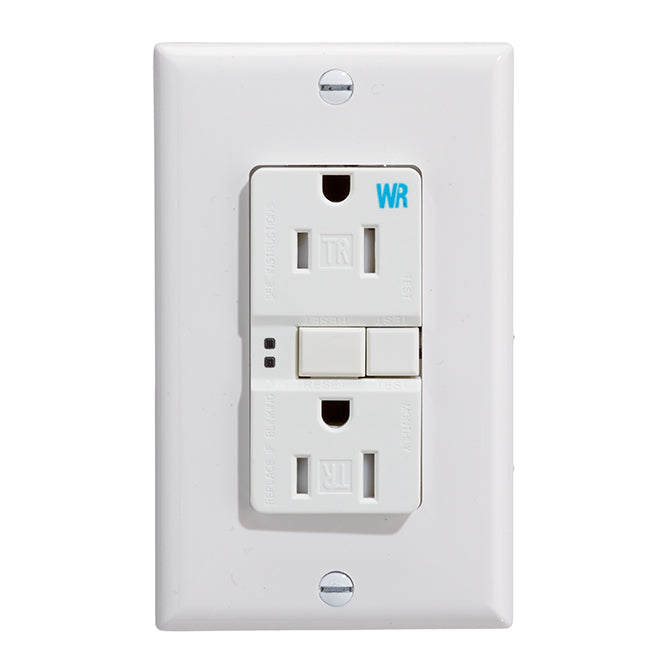 Eaton Tamper-Resistant Duplex Outlet - Ground Fault Circuit Interrupter - 15-amp - 125-volt-