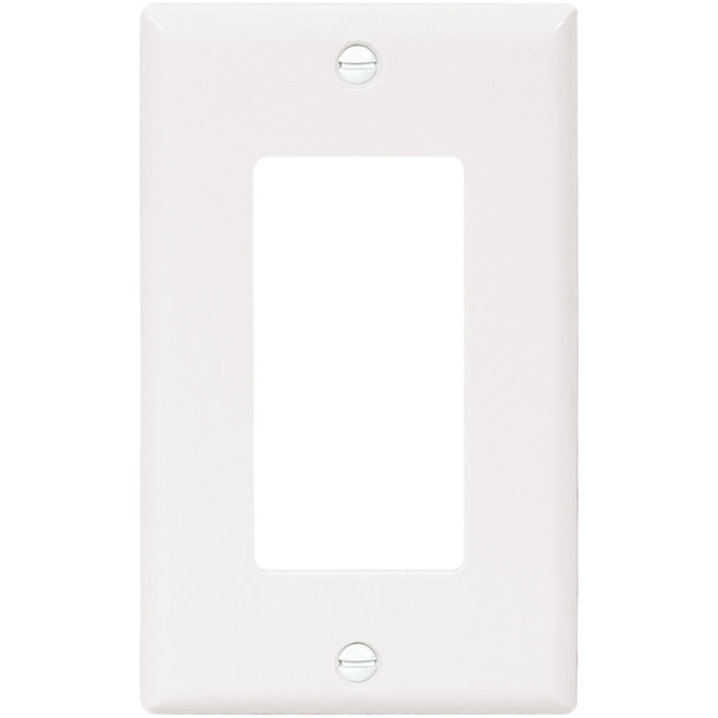 Eaton 1-Gang 10-Pack White Decorator Standard Wall Plate-