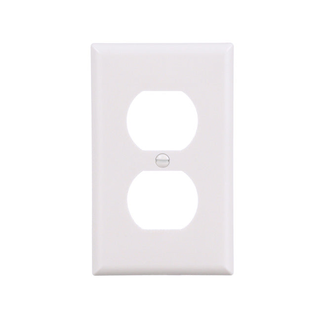 Eaton 1-Gang 1-Pack White Duplex Standard Wall Pate-
