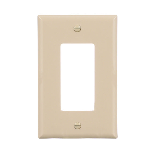 Eaton 1-Gang 1-Pack Ivory Decorator Midsize Wall Plate-