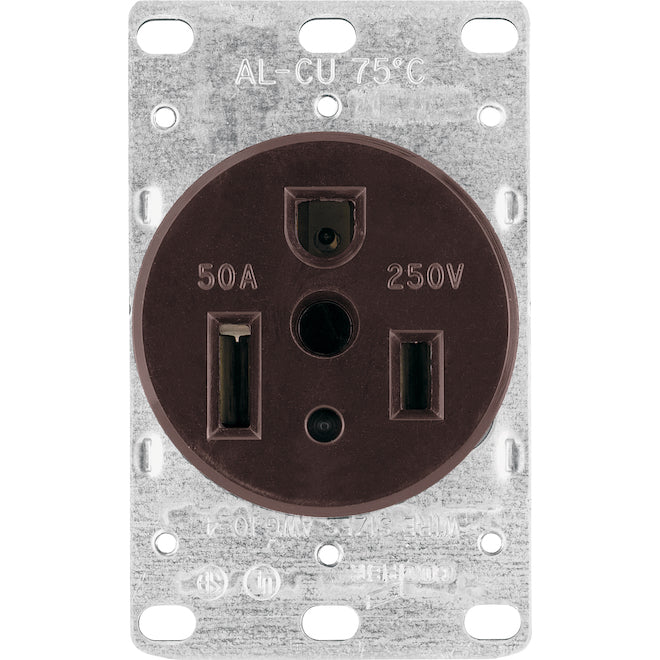 Eaton Flush Mount Outlet - 50-Amp - 250-V-