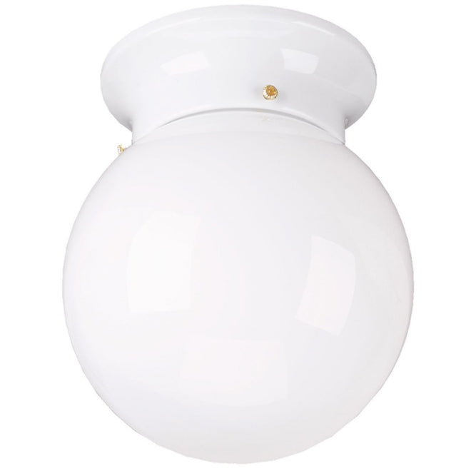 Canarm Opalescent Glass Shade Swedish Ball Flush-Mount Light-