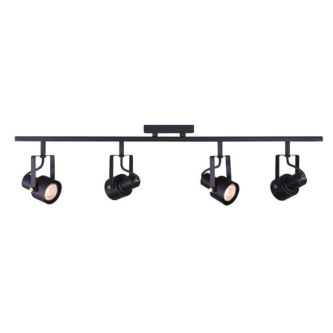 Rosedale Track Light - 4 LED Lights 7.5 W - 19'' - Black-