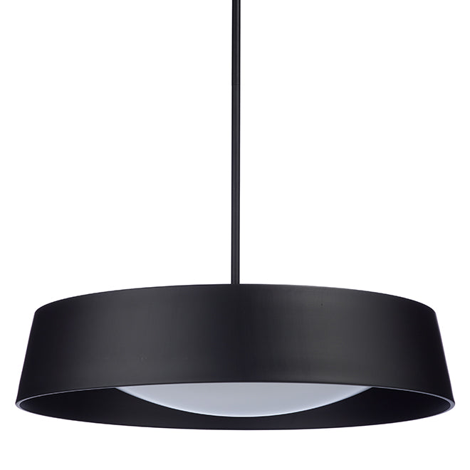 Canarm Adira 1-Light Black Metal LED Pendant-