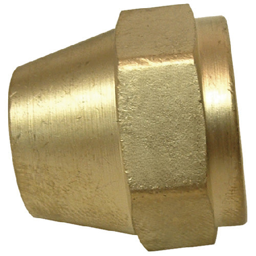 Short Rod Flare Nut - Brass - 45° - 1/2" - Each