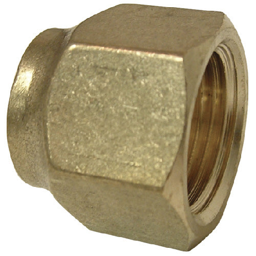 Short Forged Flare Nut - Brass - 45° - 1/2" - Each