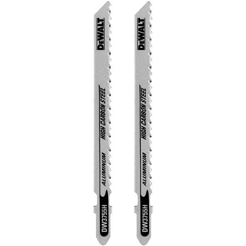 DeWalt T-Shank Jigsaw Blades for Metal - 4-in L x 8-TPI - High Carbon Steel - 2 Per Pack - Each