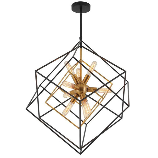 "Imperium" 9-Light Chandelier - 25 W - Black-