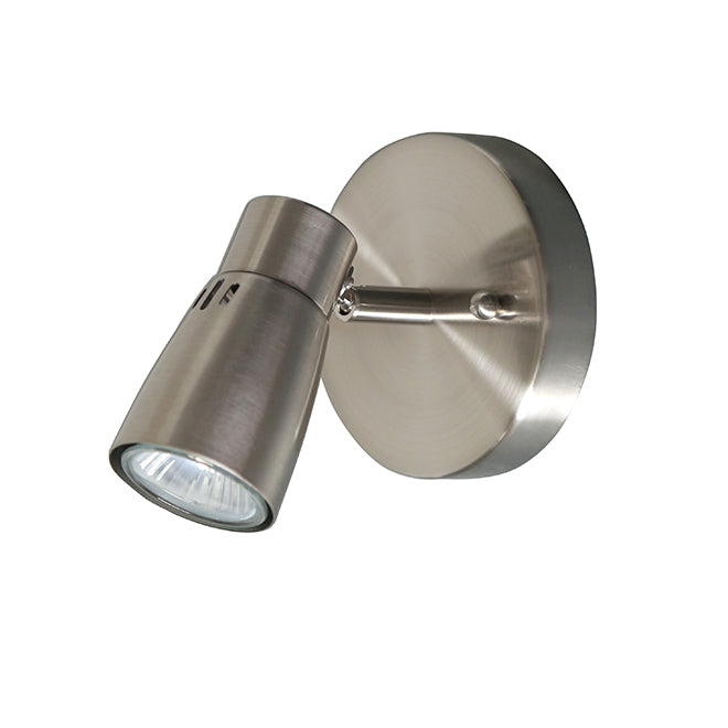 Whisper Round Ceiling Light - 1 Light - Brushed Nickel-