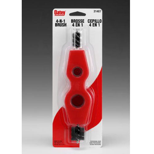 Oatey 4-in-1 Pipe Cleaning Brush for 1/2-in and 3/4-in diameter Pipes - Each