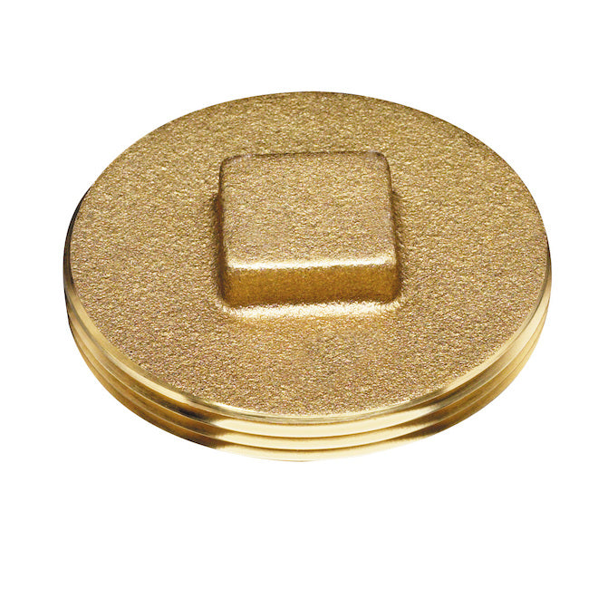 Oatey 3-in diameter Female Threaded Brass Cleanout Plug - Each