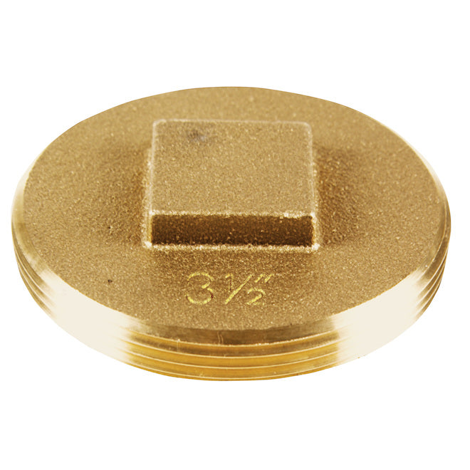 Oatey 3 1/2-in diameter Female Threaded Brass Cleanout Plug - Each
