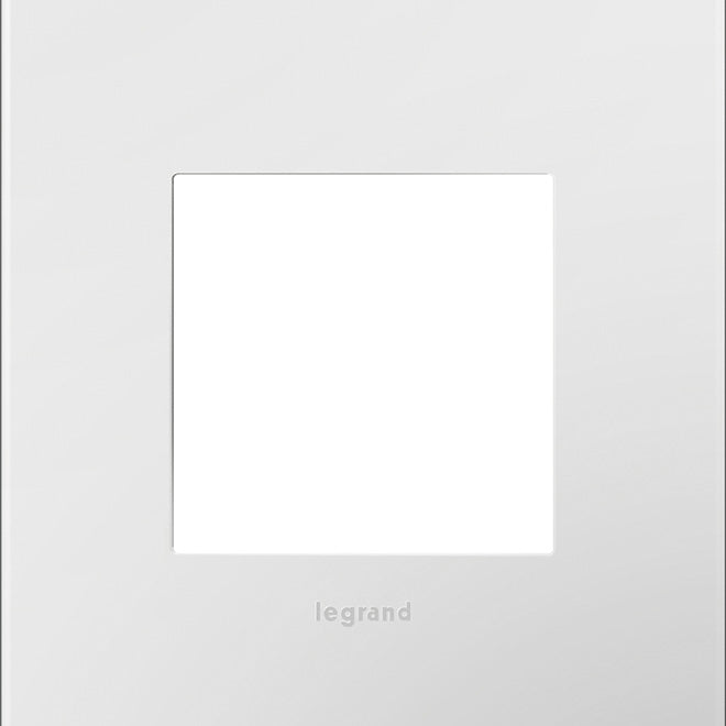 Adorne 1-Gang Wall Plate - Screwless - Glossy White - 1 25/32-in W x 2 21/32-in L-