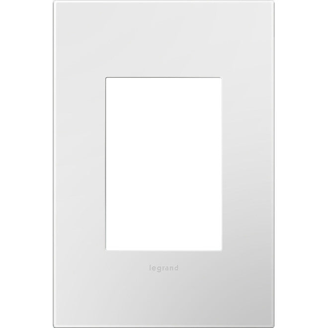 Legrand adorne 1-Gang Square Wall Plate (Gloss White)-